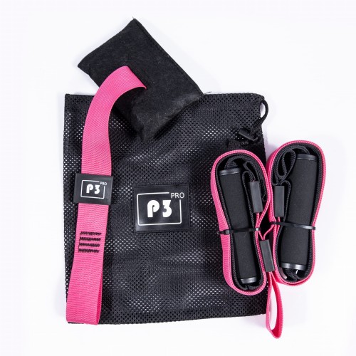 Taśmy TRX pasy do ćwiczeń różowe