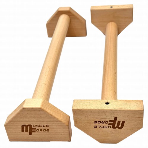 Paraletki drewniane 50 cm uchwyty do pompek