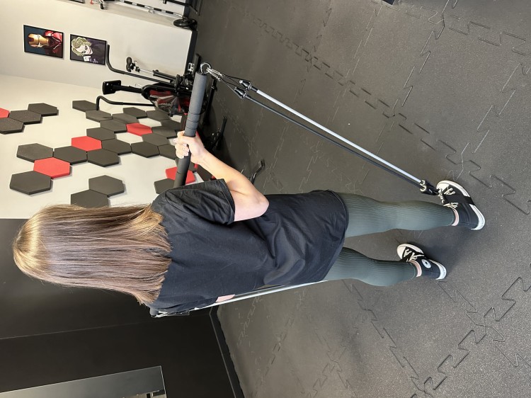Drążek do treningu fitness pilates + gumy oporowe