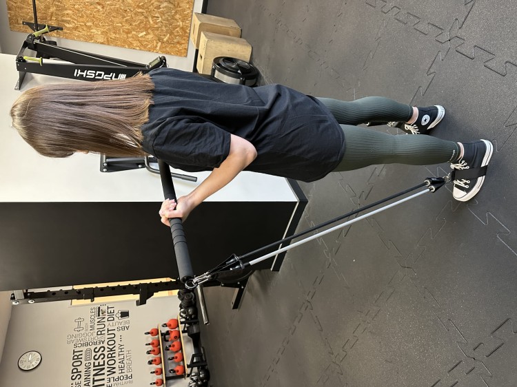 Drążek do treningu fitness pilates + gumy oporowe