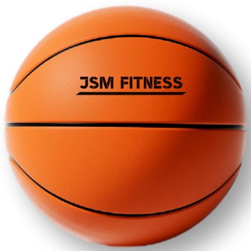 Cicha Piłka do Koszykówki 24 cm Pomarańczowa