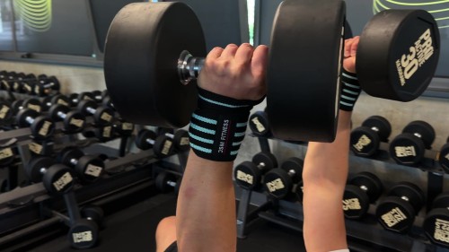 Opaski na nadgarstek owijki usztywniacze - niebieskie 2 szt.