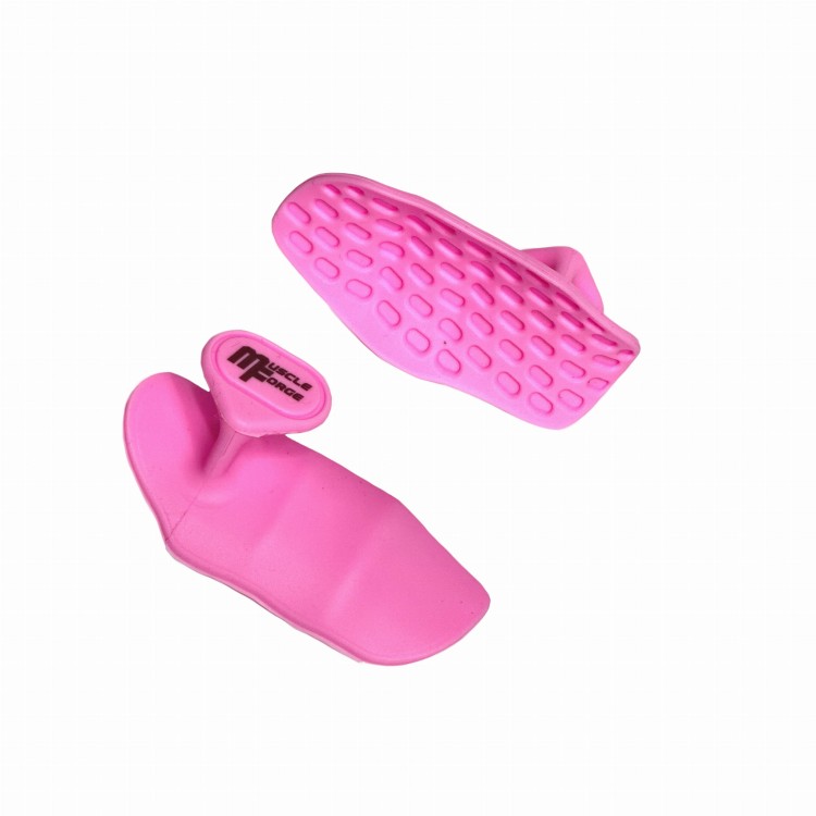 Uchwyty treningowe na sztangę do martwego ciągu podciągania różowe