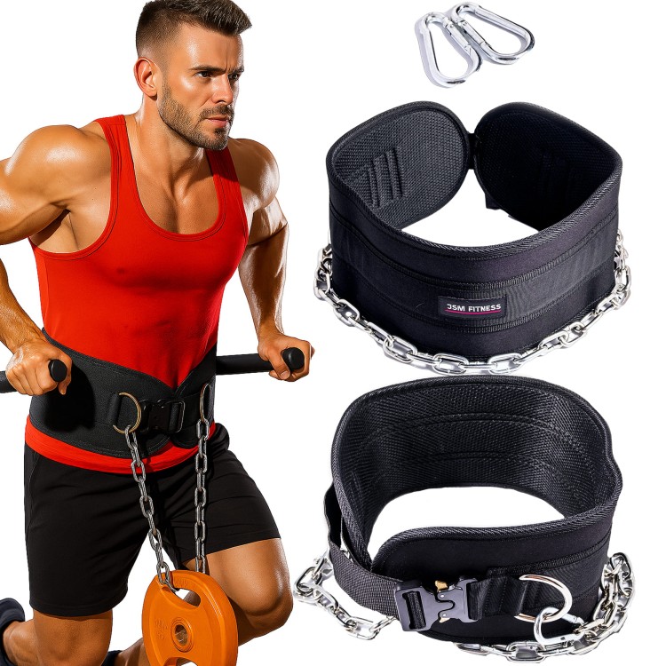 Pas obciążeniowy Dip Belt z klamrą regulowany