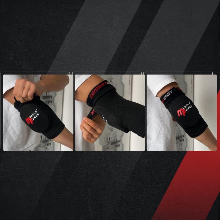 Ochraniacze na Łokcie CombatCraft rozmiar S czarne wsuwane