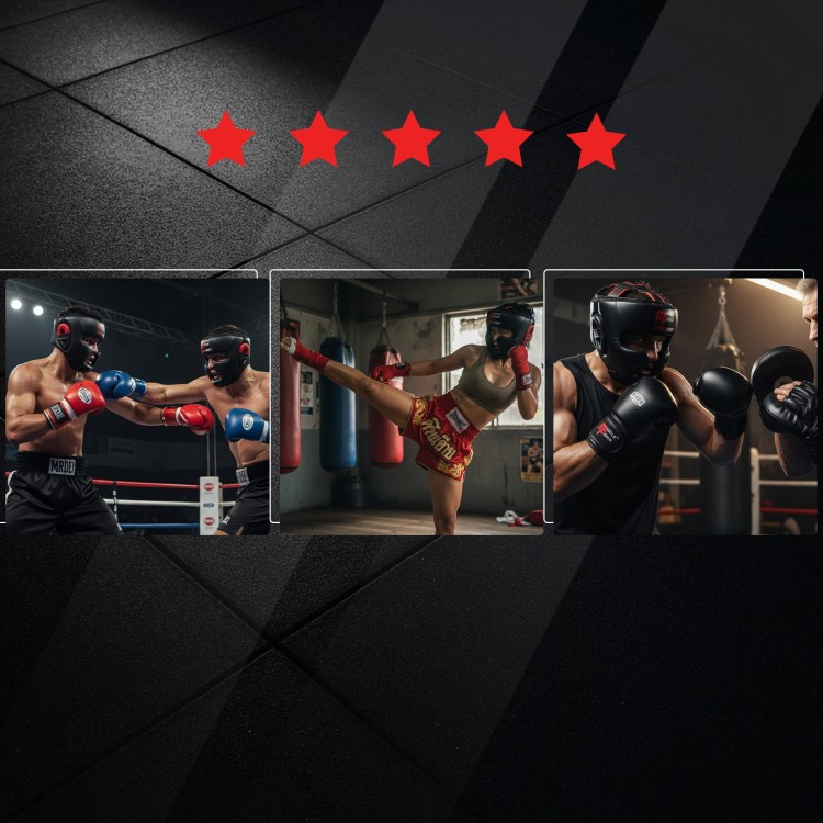 Kask Bokserski CombatCraft rozmiar L czarny matowy