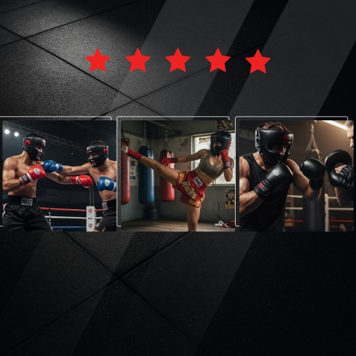 Kask Bokserski CombatCraft rozmiar M czarny matowy