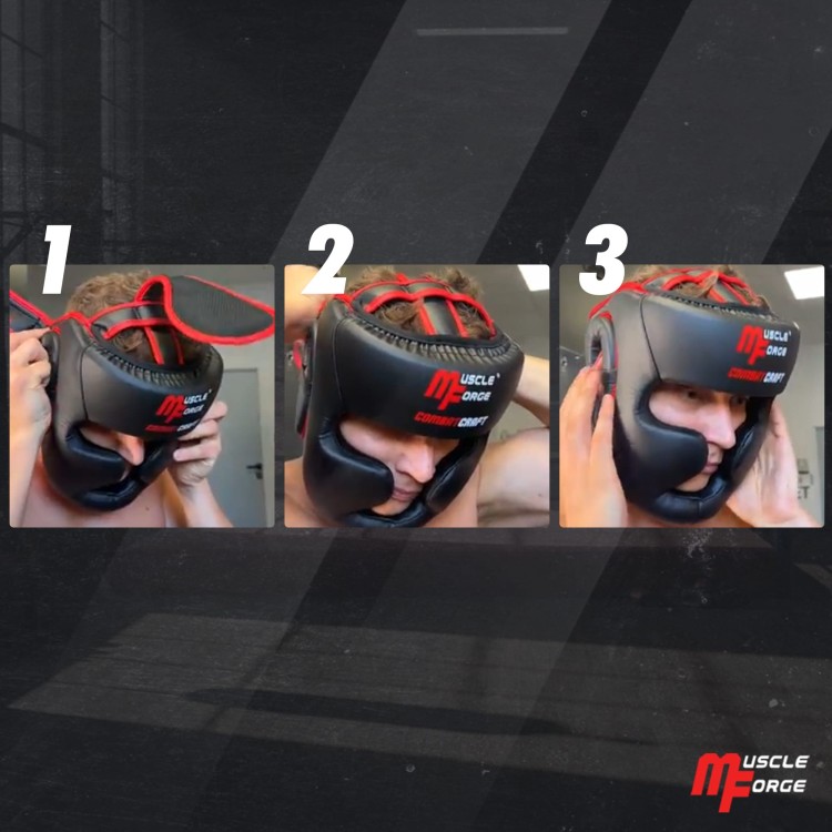 Kask Bokserski CombatCraft rozmiar S czarny matowy