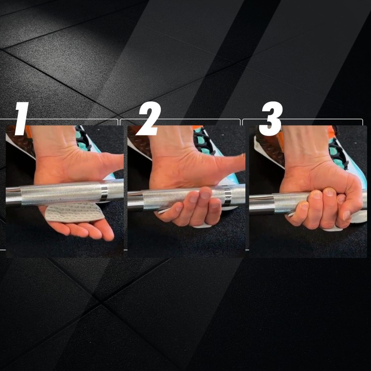 Uchwyty treningowe na sztangę do martwego ciągu podciągania różowe