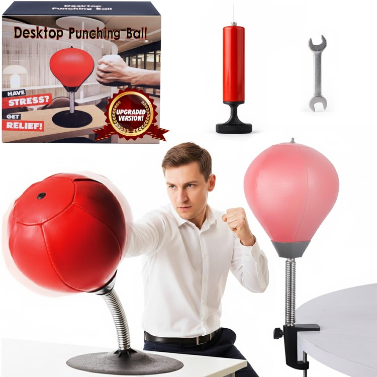 Gruszka bokserska na biurko antystresowa z uchwytem