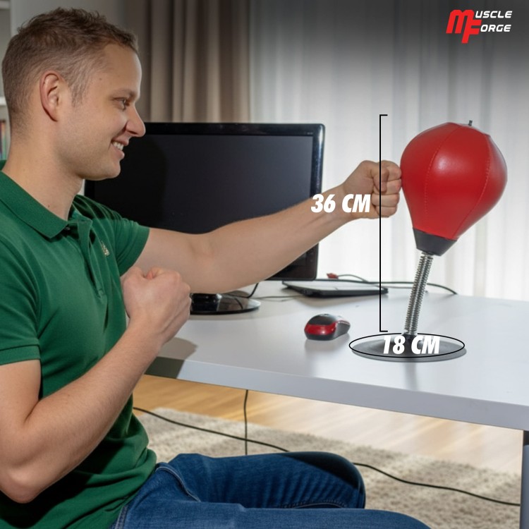 Gruszka bokserska na biurko antystresowa z uchwytem