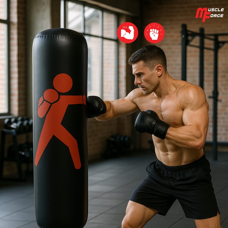 Dmuchany worek treningowy / bokserski + pompka - na prezent