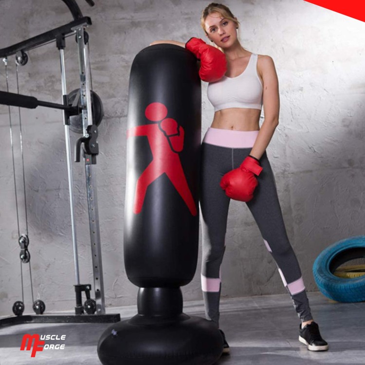 Dmuchany worek treningowy / bokserski + pompka - na prezent