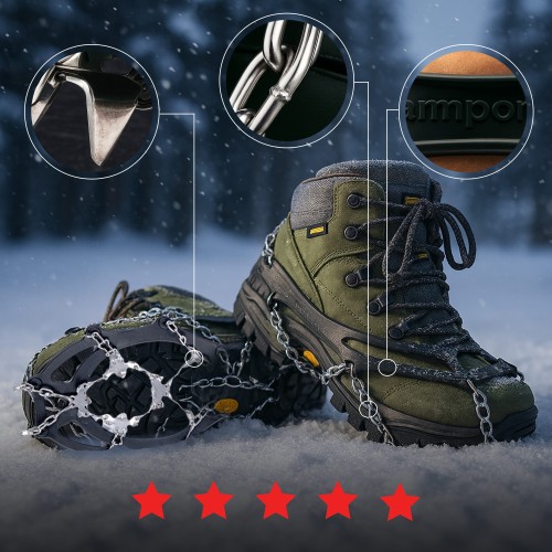 Raki na buty 19 kolców rozmiar M na buty 38-42