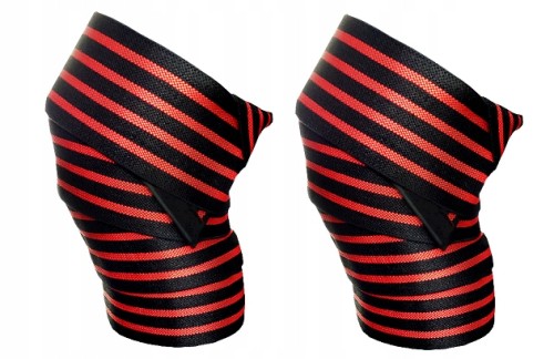 Taśmy / opaski na kolana do ćwiczeń trójboju 2 szt.