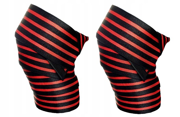 Taśmy / opaski na kolana do ćwiczeń trójboju 2 szt.