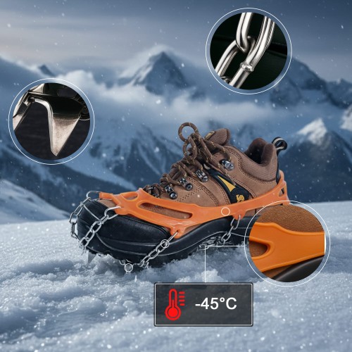 Raki kolce antypoślizgowe na buty, rozmiar 38-45 8 KOLCÓW