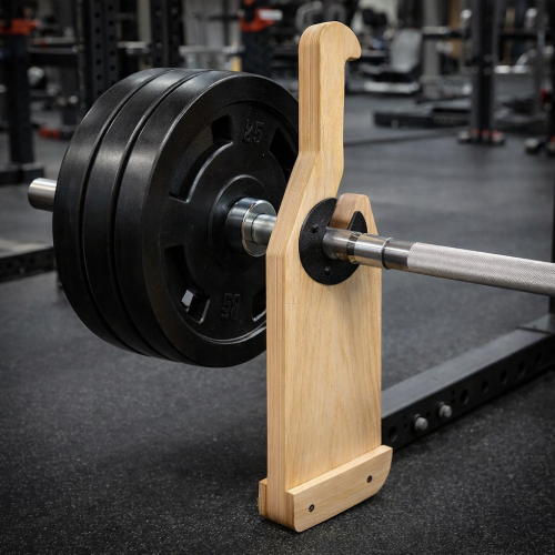 Deadlift Jack podnośnik do sztangi stojak do zmiany obciążenia drewniany