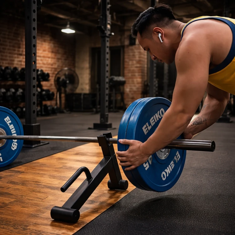 Deadlift Jack podnośnik do sztangi stojak do zmiany obciążenia metalowy