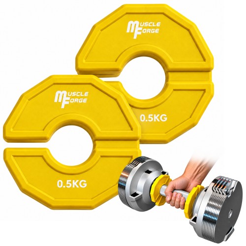 Obciążenia Ułamkowe Micro Plates 0,5 kg 2 szt.