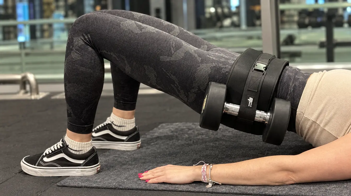 Pas hip thrust w użyciu