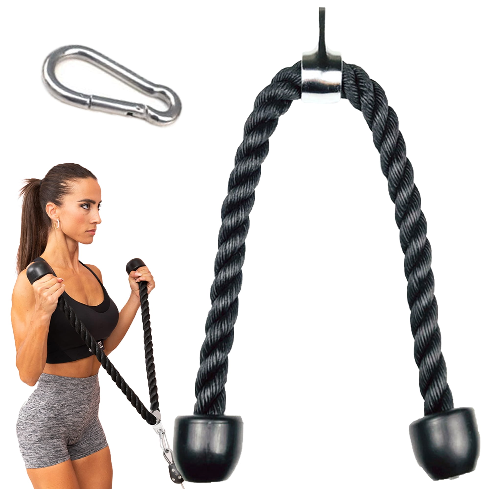 Lina do wyciągu / Uchwyt sznur do atlasu na triceps 120 cm