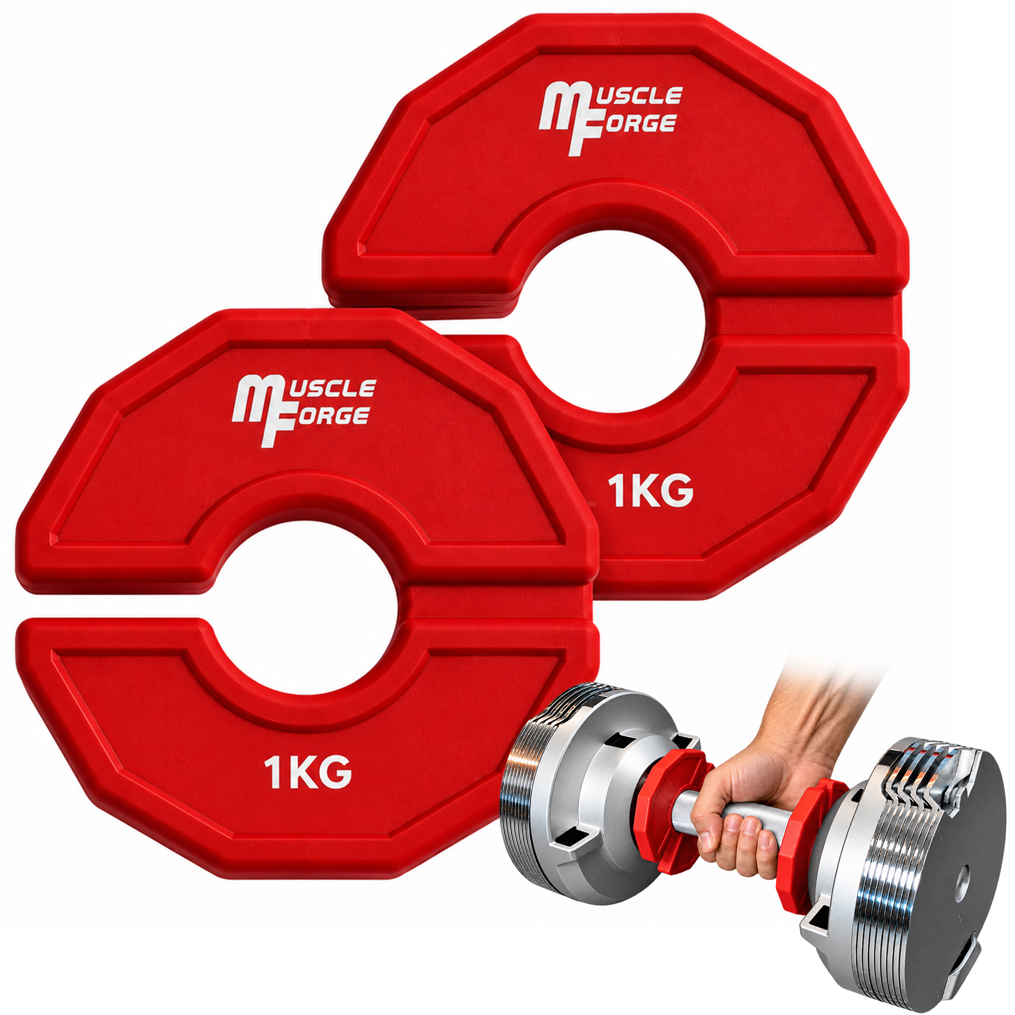 Obciążenia Ułamkowe Micro Plates 1 kg 2 szt.