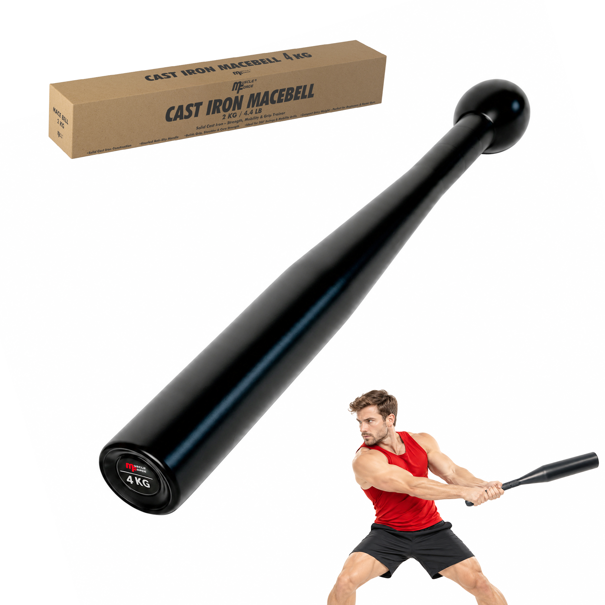 Maczuga Treningowa Clubbell Stalowa 4 kg