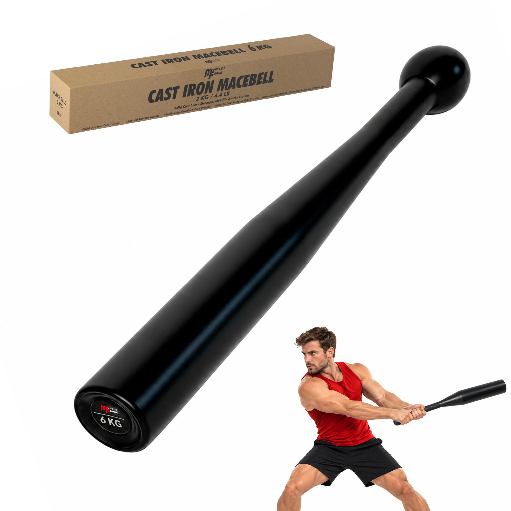 Maczuga Treningowa Clubbell Stalowa 6 kg